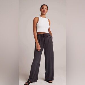 Bella Dahl - Easy Pleated Wide Leg Pant Drawstring size Large